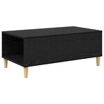 vidaXL Table basse Chêne noir 90 x 50 x 35 cm Bois d'ingénierie