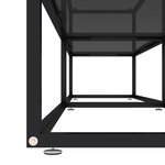 vidaXL Meuble TV noir 180x40x40 5 cm verre trempé