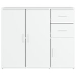 vidaXL Buffet Blanc 91x29 5x75 cm Bois d'ingénierie