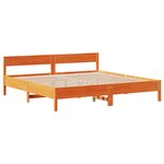 vidaXL Cadre de lit sans matelas cire marron 180x200cm bois pin massif
