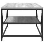 vidaXL Table basse Sonoma gris 90 x 50 x 40 cm