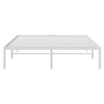 vidaXL Cadre de lit métal sans matelas blanc 140x200 cm