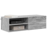 vidaXL Cabinet en Bois avec tiroir Gris Sonoma 100 5 x 39 x 30 cm