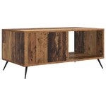 vidaXL Table basse Bois ancien 90 x 50 x 40 cm Bois d'ingénierie