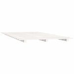 vidaXL Cadre de lit blanc 140x200 cm bois de pin massif