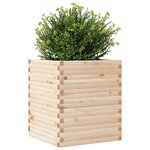 vidaXL Jardinière 60x60x68 5 cm bois de pin massif