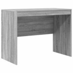vidaXL Bureau avec rangement 2 Pièces Sonoma gris 100 x 50 x 76 cm