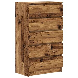 vidaXL Commode vieux bois 60x36x103 cm bois d'ingénierie