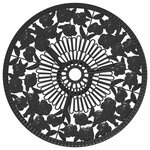 vidaXL Ensemble de bistro 3 Pièces Aluminium coulé Noir