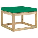 vidaXL Salon de jardin 11 Pièces avec coussins bois de pin imprégné