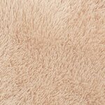 vidaXL Tapis shaggy à poils longs NAVARRA beige 120x120 cm polyester