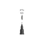 Feutre technique PIN 05200 GF Pte 0,5 mm Gris foncé UNI-BALL