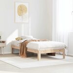 vidaXL Cadre de lit sans matelas 90x200 cm bois de pin massif