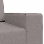 vidaXL Canapé-lit Taupe 245 x 78 x 77 cm tissu