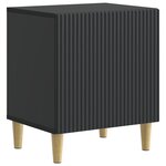 vidaXL Cabinet de chevet 2 Pièces Noir 43 x 34 5 x 50 cm