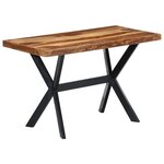 vidaXL Table à manger 120x60x75 cm Bois massif