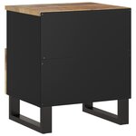 vidaXL Table de chevet Bois de manguier solide et bois d'ingénierie