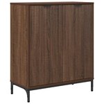vidaXL Buffet Chêne marron 69 5 x 33 x 82 cm Bois d'ingénierie
