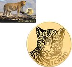 Pièce de monnaie en Or 3000 Francs g 0.031 (1/1000 oz) Millésime Gold Gift AFRICAN LEOPARD 1/1000