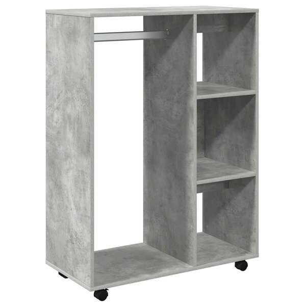 vidaXL Garde-robe Gris béton 80x40x110 cm Bois d’ingénierie