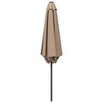 vidaXL Parasol de jardin 230 x 230 cm Polyester Rectangulaire Taupe