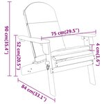 vidaXL Ensemble de salon de jardin Adirondack 4 Pièces bois acacia solide