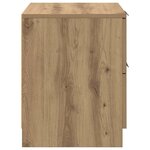 vidaXL Cabinet de chevet 2 Pièces chêne artisanal 45 x 39 x 50 cm