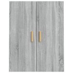 vidaXL Armoire murale suspendue Sonoma gris 69 5x34x90 cm
