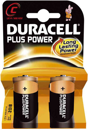 Piles Plus Power MN1400 / C / LR14 blister de 2 DURACELL