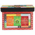 vidaXL Cabinet de chevet avec tiroir Multicolore 40 x 30 x 28 cm