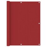 vidaXL Écran de balcon Rouge 120x500 cm Tissu Oxford