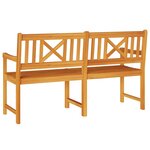 vidaXL Banc de jardin Marron 150 x 56 x 90 cm Bois d'acacia massif