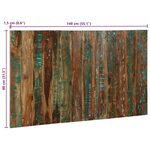 vidaXL Tête de lit multicolore 140 cm bois massif récupération