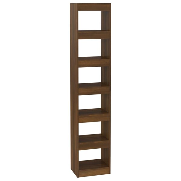 vidaXL Bibliothèque/Séparateur de pièce Chêne Marron 40x30x198 cm
