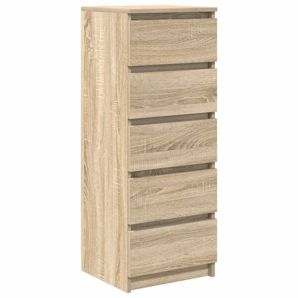 vidaXL Buffet avec tiroirs chêne sonoma 37 5x35x99 cm bois ingénierie