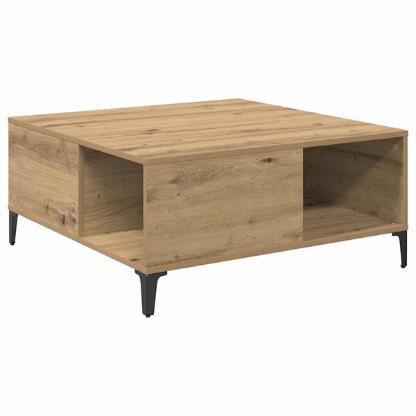 vidaXL Table basse Chêne artisanal 80 x 80 x 36 5 cm Bois d'ingénierie