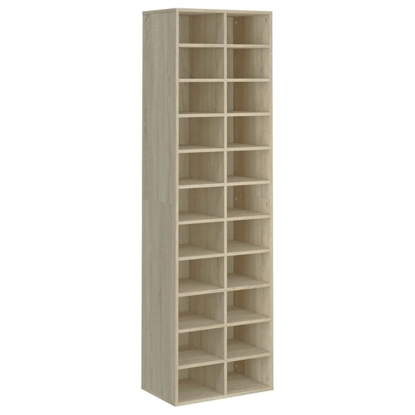 vidaXL Armoire à chaussures chêne sonoma 54x34x183cm bois d'ingénierie