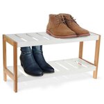 Storage solutions Étagère à chaussures avec 2 niveaux 70x26x36 cm