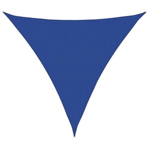 vidaXL Voile d'ombrage 160 g/m² triangulaire bleu 5x5x5 m PEHD
