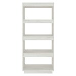 vidaXL Bibliothèque/Séparateur de pièce Blanc 60x35x135 cm Pin massif