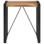 vidaXL Table à manger 70x70x75 cm Bois d'acacia massif