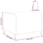 vidaXL Housse pour mobilier d'extérieur 99 x 99 x 60 cm