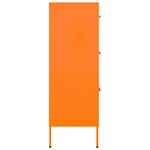 vidaXL Armoire à tiroirs Orange 80x35x101 5 cm Acier