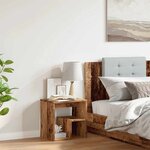 vidaXL Table de chevet vieux bois 40x30x40 cm bois d'ingénierie