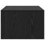 vidaXL Bureau mural Chêne noir 80 x 45 x 30 cm Bois d'ingénierie