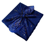 Emballage Réutilisable Furoshiki Satin Luxe Coton M : Nuit Féerique N°25