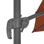 vidaXL Parasol de jardin en porte-à-faux avec mât en aluminium