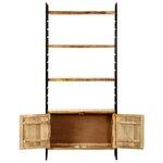 vidaXL Bibliothèque à 4 niveaux 80x30x180 cm Bois de manguier brut