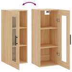 vidaXL Armoire murale chêne sonoma 34 5x34x90 cm