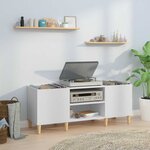 vidaXL Armoire à disques blanc 121x38x48 cm bois d'ingénierie
